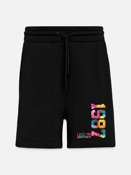 39TH BIRTHDAY LIMITED EDITION 1987 - Shorts - made by SPREAD - SOLID BLACK