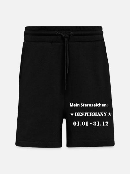 Bester Mann Wassermann Sternzeichen - Shorts - made by SPREAD - SOLID BLACK