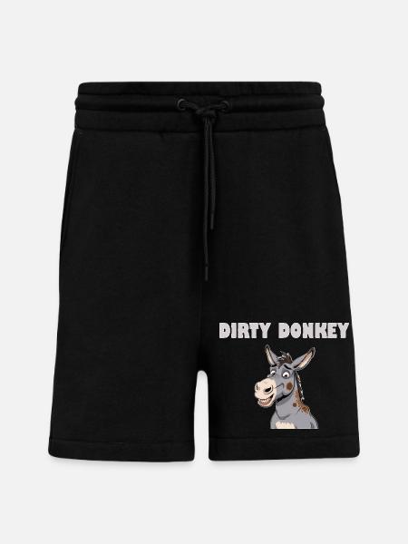 DIRTY DONKEY - Shorts - made by SPREAD - SOLID BLACK