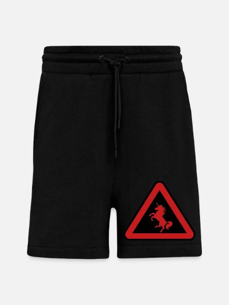 Achtung Einhorn, Gefahr - Shorts - made by SPREAD - SOLID BLACK