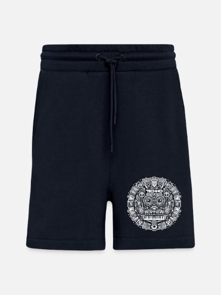 Techno Music Logo - Shorts - made by SPREAD - DARK NAVY