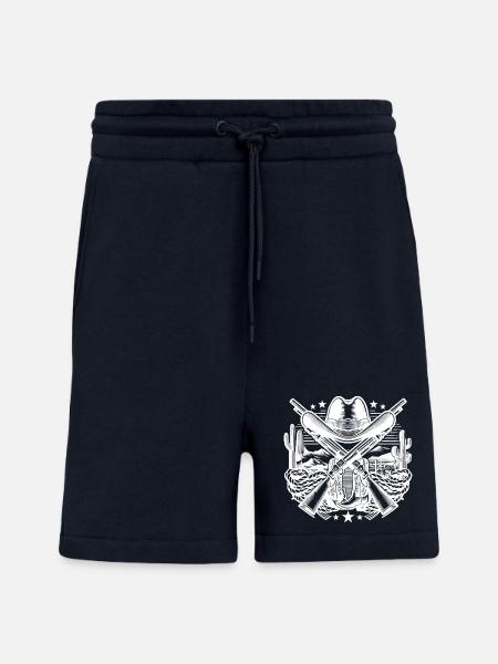 Logo western 2 - Short bio décontracté fabriqué en UE - DARK NAVY