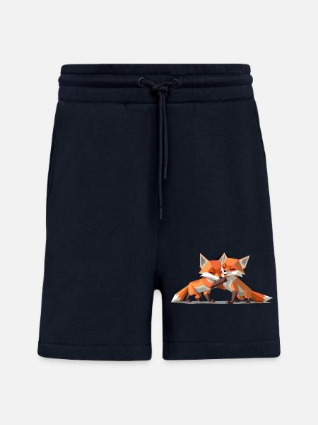 Renardeaux low-poly - Short bio décontracté fabriqué en UE - DARK NAVY