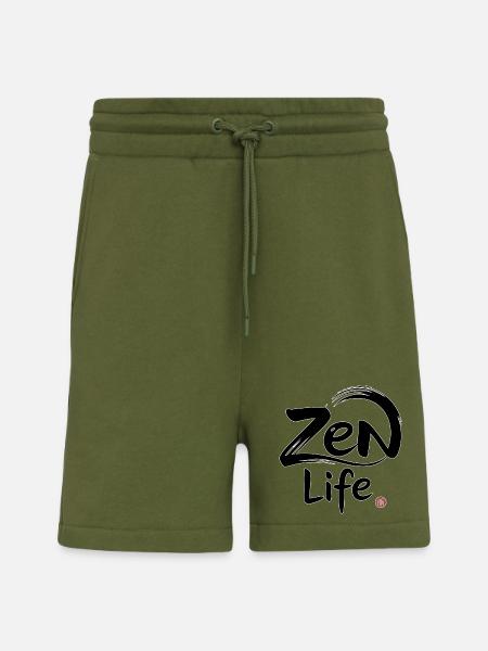 Zen-Leben: Frieden und Gleichgewicht - Shorts - made by SPREAD - MOSS GREEN
