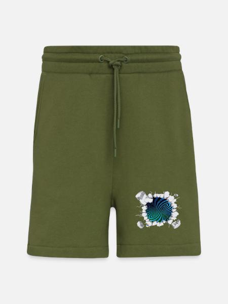 Matrix wirbelstrom bricht aus - Shorts - made by SPREAD - MOSS GREEN