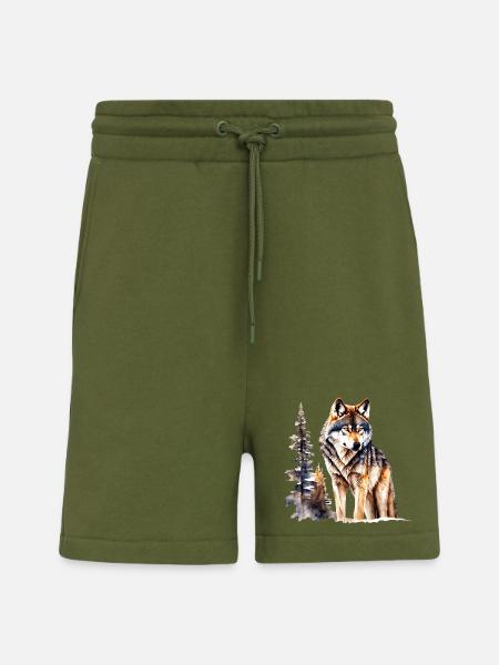 Wolf - Shorts - made by SPREAD - MOSS GREEN