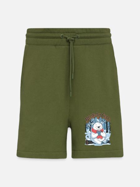 Bear-ly Cold - Shorts - made by SPREAD - MOSS GREEN