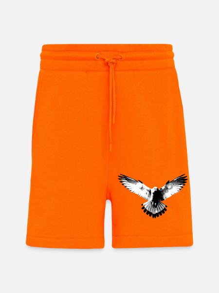 Falcon black and white - Shorts - made by SPREAD - SUNSET ORANGE
