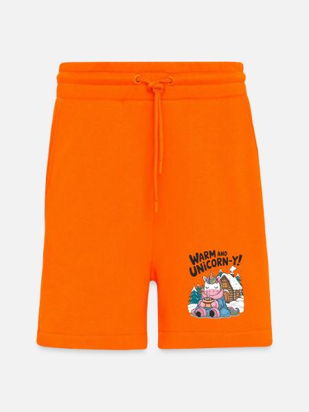 Warm And Unicorn-y! - Shorts - made by SPREAD - SUNSET ORANGE