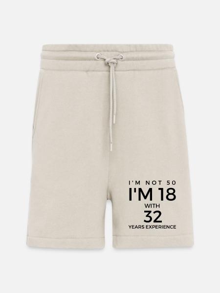 50-årsdag - si til 50-årsdag - Organic Relaxed shorts produsert i EU - WARM CLAY