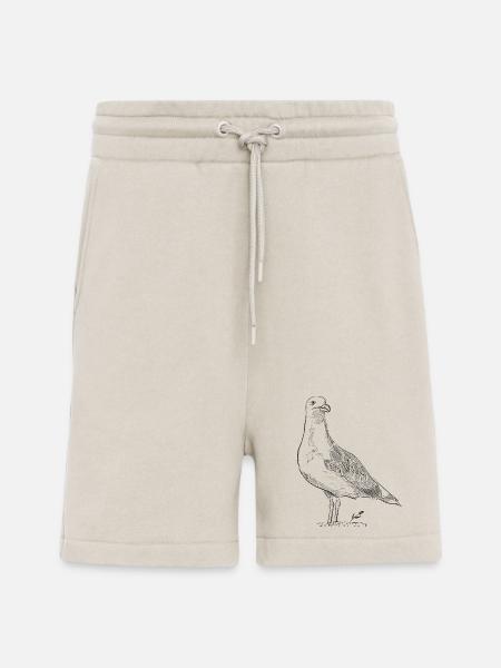 Vintage Dove – Hand Drawn Bird Sketch - Shorts - made by SPREAD - WARM CLAY