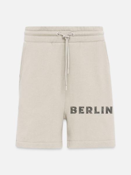 Berlin German Capital Hatching Letter - Shorts - made by SPREAD - WARM CLAY