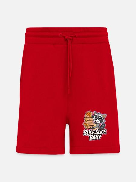 Tranche, Tranche, Bébé - Short bio décontracté fabriqué en UE - rouge