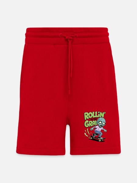 Rollin zum Grab - Shorts - made by SPREAD - Rot