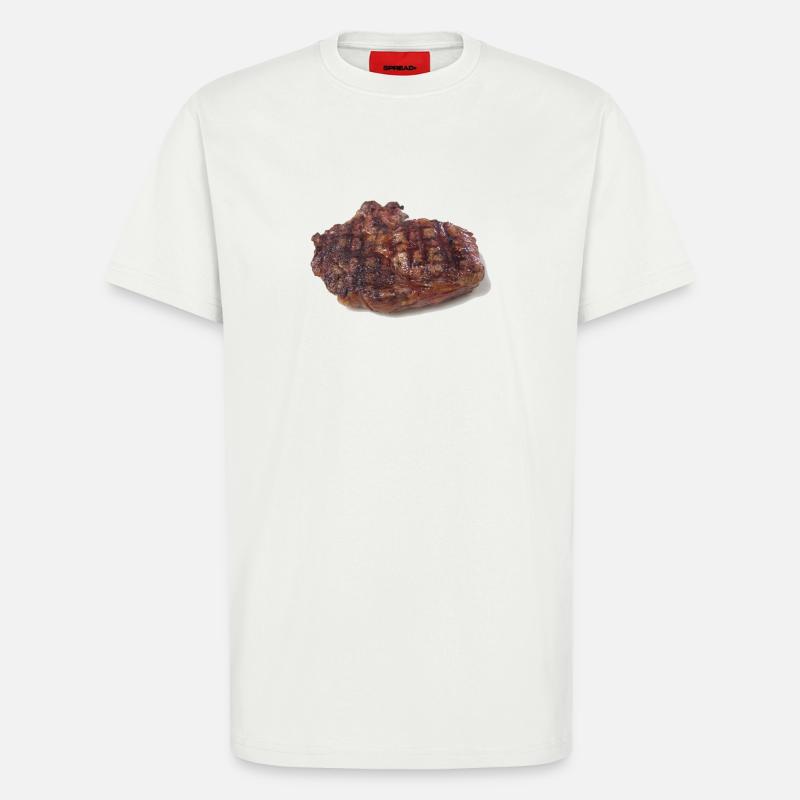 Steak - T-shirt bio décontracté fabriqué en UE - OFF WHITE