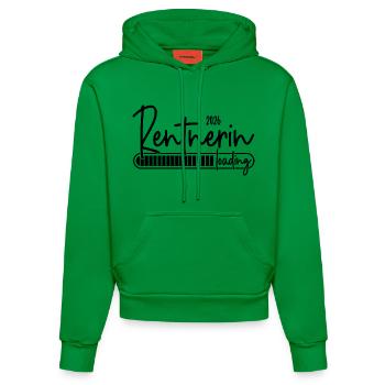 Rentnerin 2026 Loading - Organic Fitted Hoodie Made in EU - City Green - Vorne