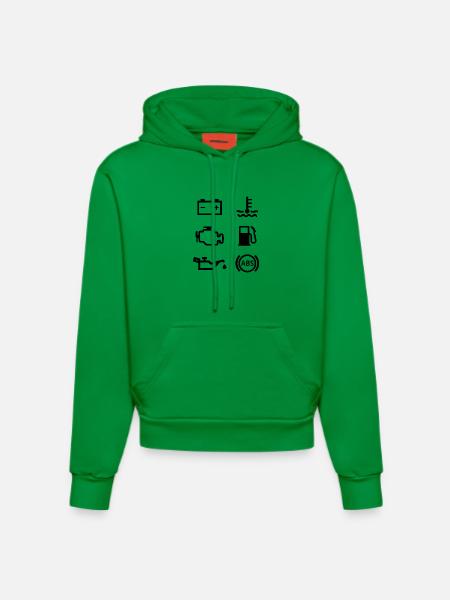 Autolichter - Organic Fitted Hoodie Made in EU - City Green
