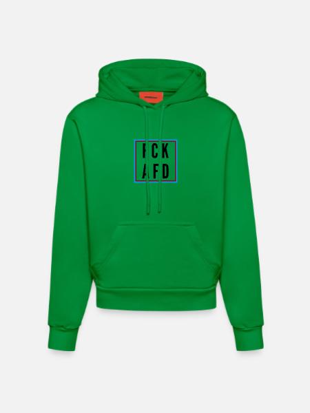 AFD Nein Danke! - Organic Fitted Hoodie Made in EU - City Green