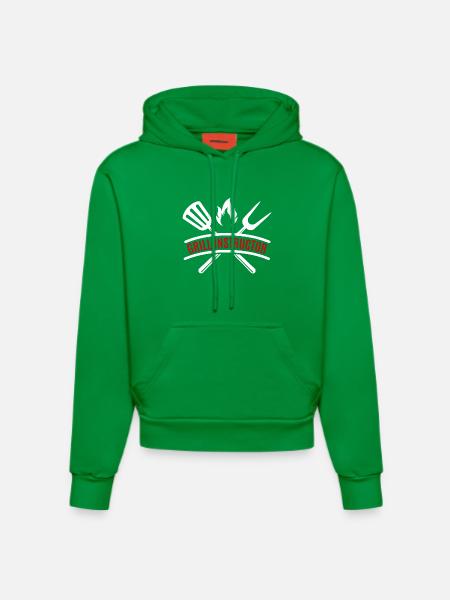 instructeur de grillades - Sweat à capuche bio ajusté fabriqué en UE - City Green