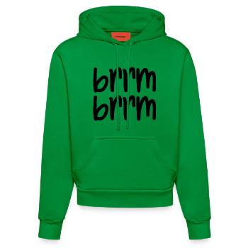 brrm brrm - Organic Fitted Hoodie Made in EU - City Green - Vorne