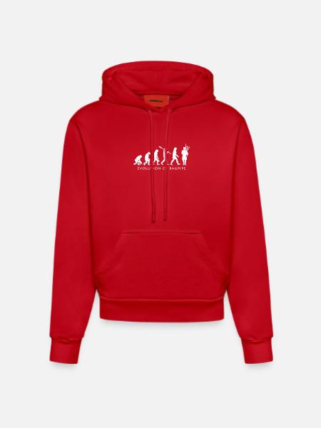 bagpipes - Organic Fitted Hoodie Made in EU - red