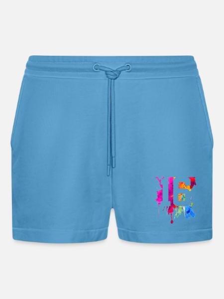 16 YEARS 16TH BIRTHDAY - Organic Relaxed Cropped Shorts Made in EU - Sol Blue