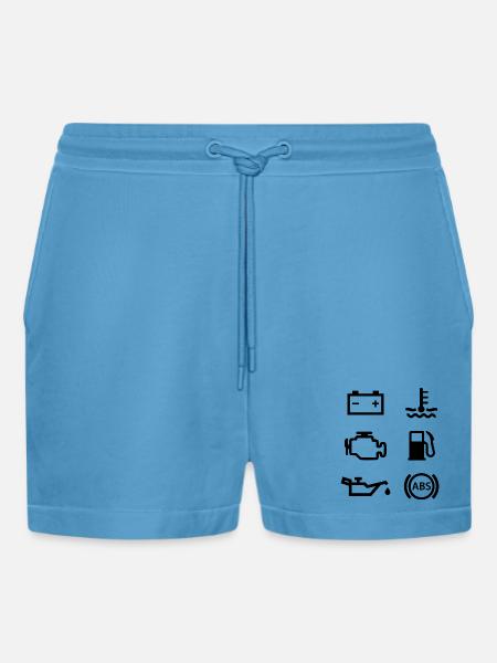 Autolichter - Organic Relaxed Cropped Shorts Made in EU -  Sol Blue