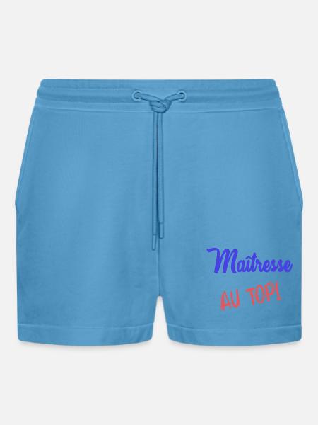 MISTRESS - Organic Relaxed Cropped Shorts Made in EU - Sol Blue