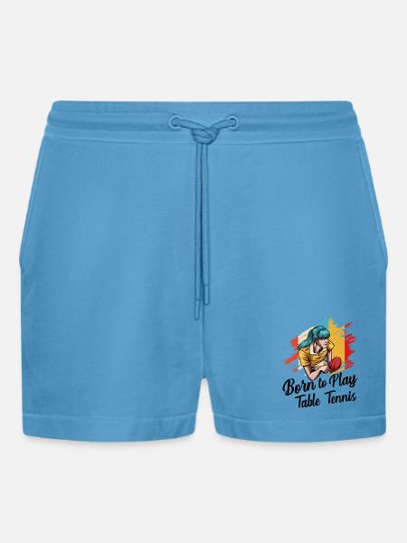 Ping-pong - Short bio décontracté court fabriqué en UE - Sol Blue