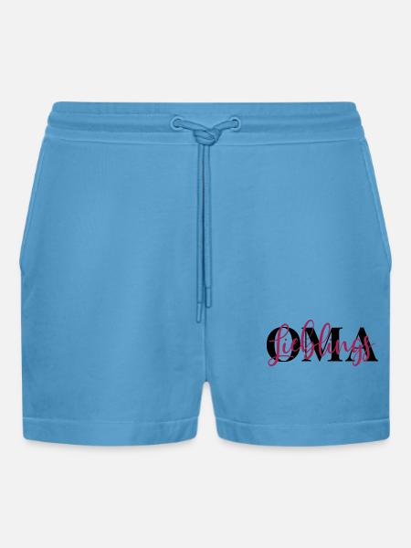 Lieblingsoma Oma - Organic Relaxed Cropped Shorts Made in EU - Sol Blue