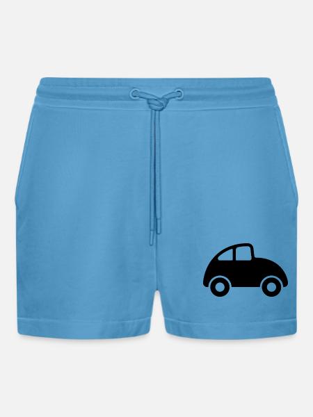 Auto - Organic Relaxed Cropped Shorts Made in EU - Sol Blue