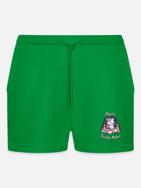Mystic Candle Maker. - Organic Relaxed Cropped Shorts Made in EU - City Green