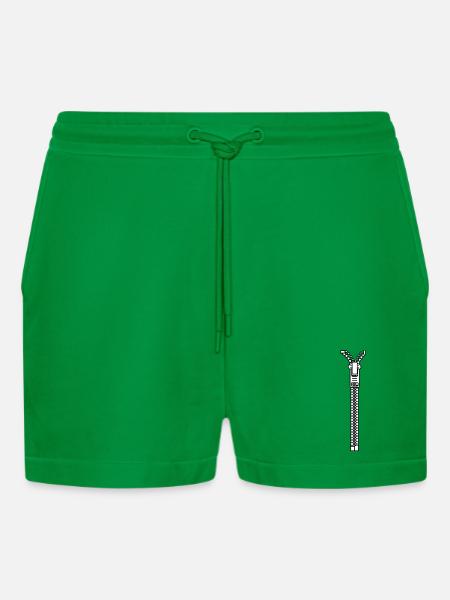 Zipper - Organic Relaxed Cropped Shorts Made in EU - City Green