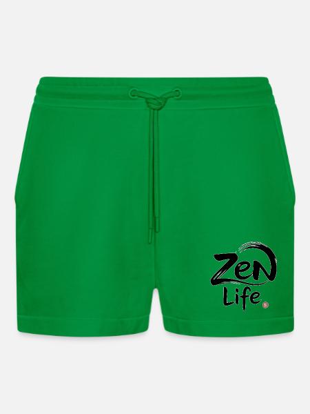 Zen-Leben: Frieden und Gleichgewicht - Organic Relaxed Cropped Shorts Made in EU - City Green