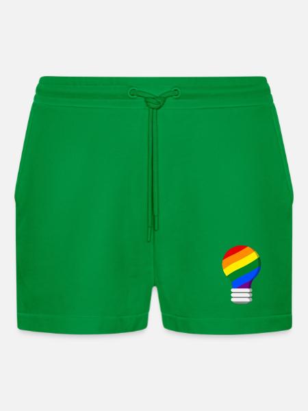 Gay Pride - Organic Relaxed Cropped Shorts Made in EU - City Green