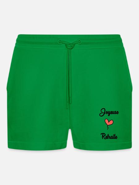 COLLEAGUE. START. RETIREMENT - Organic Relaxed Cropped Shorts Made in EU - City Green