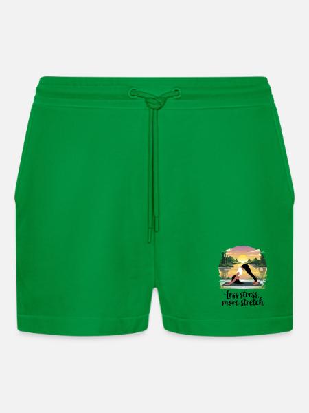 Less Stress, More Stretch - Organic Relaxed Cropped Shorts Made in EU - City Green