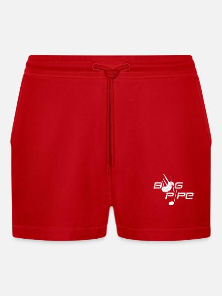 Dudelsack - Organic Relaxed Cropped Shorts Made in EU - Rot