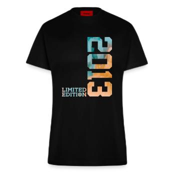 13. GEBURTSTAG LIMITED EDITION 2013 - Fitted T-Shirt - made by SPREAD - SOLID BLACK - Vorne
