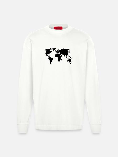 Welt - Heavyweight Oversized Organic Langarmshirt Made in EU - OFF WHITE