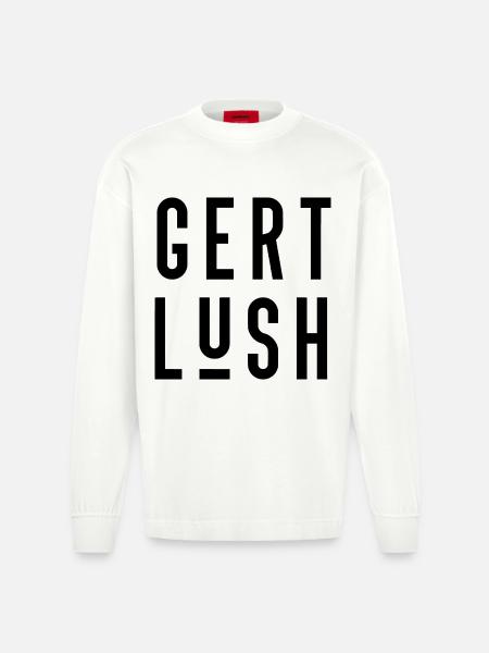 Bristol Dialect Gert Lush - Heavyweight Oversized Organic Longsleeve Shirt Made in EU - OFF WHITE
