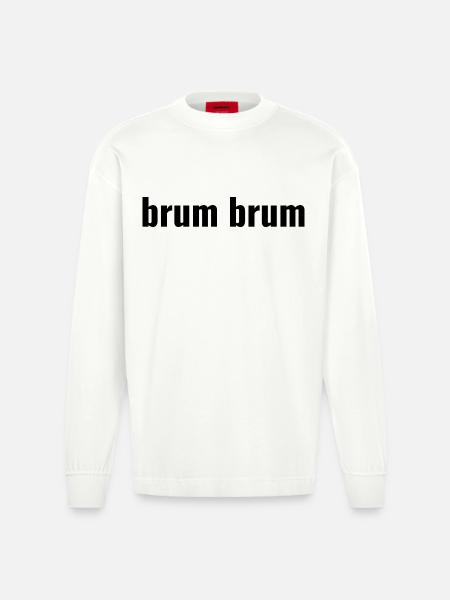 Brum Brum - Manches longues bio épais oversize fabriqué en UE - OFF WHITE