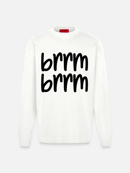 brrm brrm - Manches longues bio épais oversize fabriqué en UE - OFF WHITE