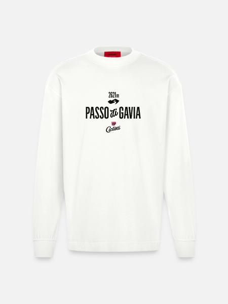 Gavia Pass - Heavyweight Oversized Organic Langarmshirt Made in EU - OFF WHITE