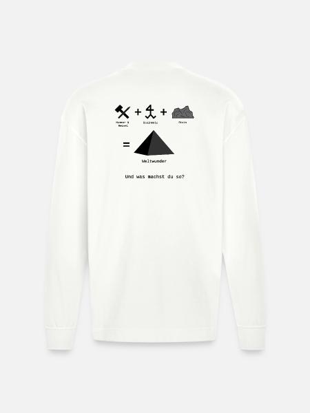 Weltwunder - Heavyweight Oversized Organic Langarmshirt Made in EU - OFF WHITE