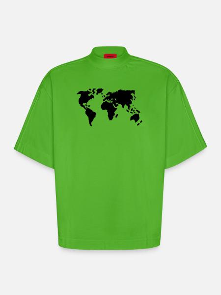 Welt - Heavyweight Oversized Organic Boxy T-Shirt Made in EU - Apple Neon