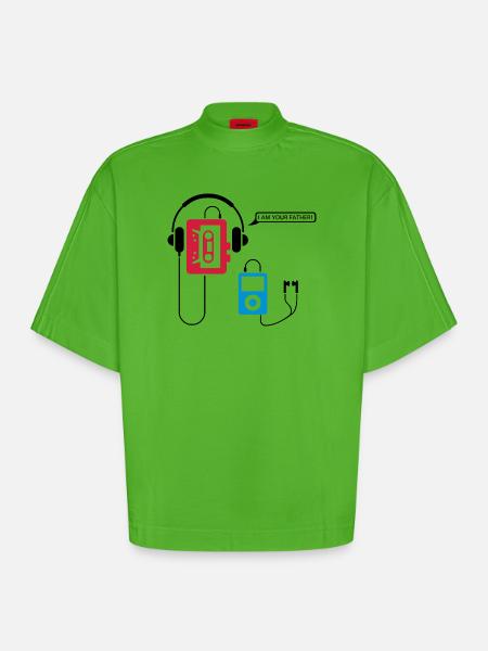POD 3 - Heavyweight Oversized Organic Boxy T-Shirt Made in EU - Apple Neon