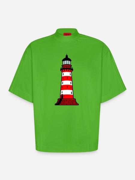 Leuchtturm - Heavyweight Oversized Organic Boxy T-Shirt Made in EU - Apple Neon