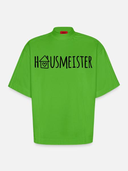 Hausmeister - Heavyweight Oversized Organic Boxy T-Shirt Made in EU - Apple Neon