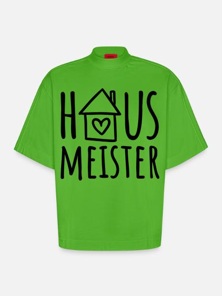 Hausmeister - Heavyweight Oversized Organic Boxy T-Shirt Made in EU - Apple Neon